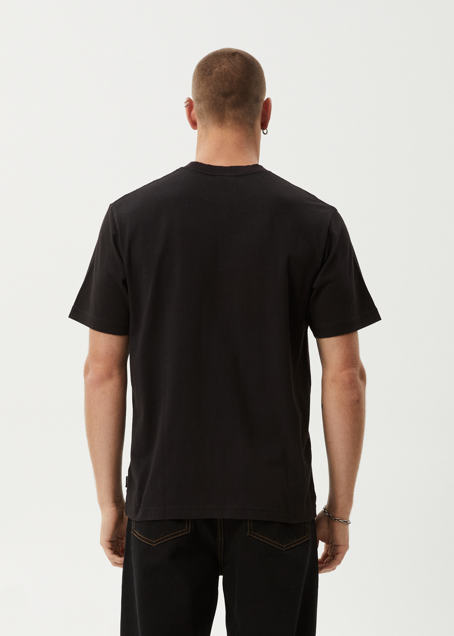 AFENDS Mens Dime Bag - Retro Tee - Black