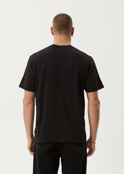 AFENDS Mens Dime Bag - Retro Tee - Black