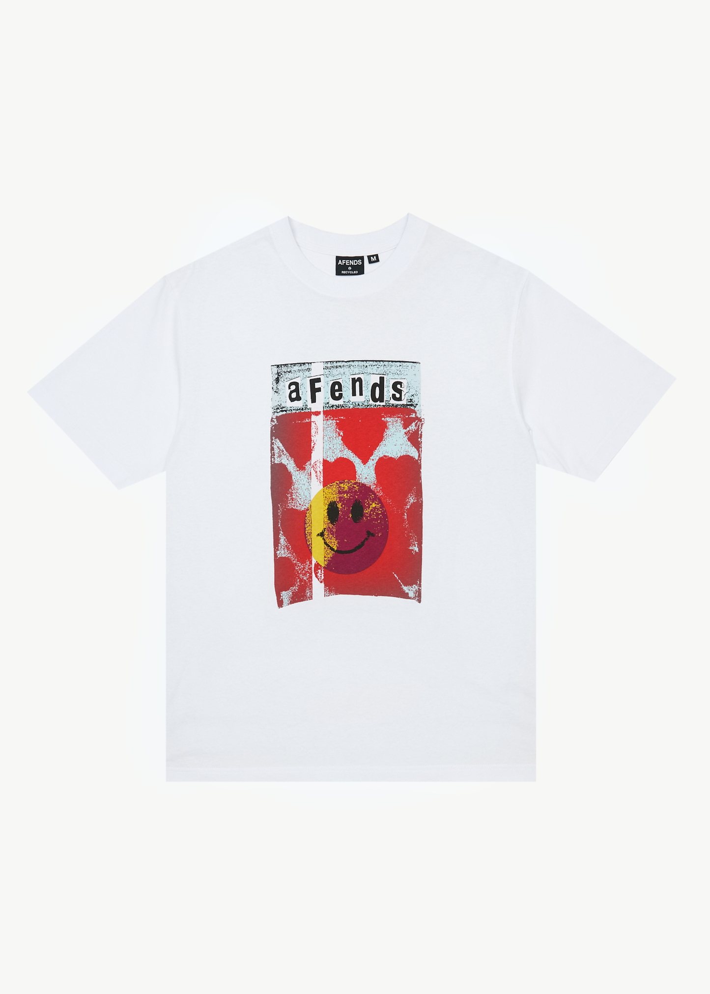 AFENDS Mens Dime Bag - Retro Tee - White