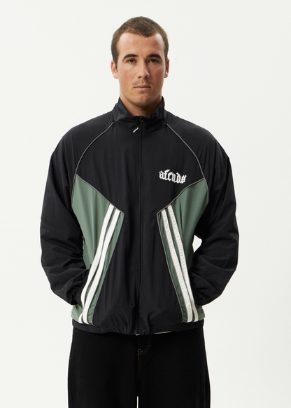 AFENDS Mens Sporting - Sports Spray Jacket - Black