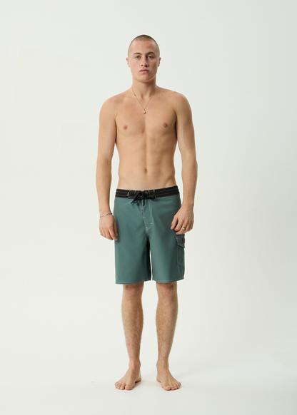AFENDS Mens Temporal - Surf Related V2 Boardshort 18" - Sycamore