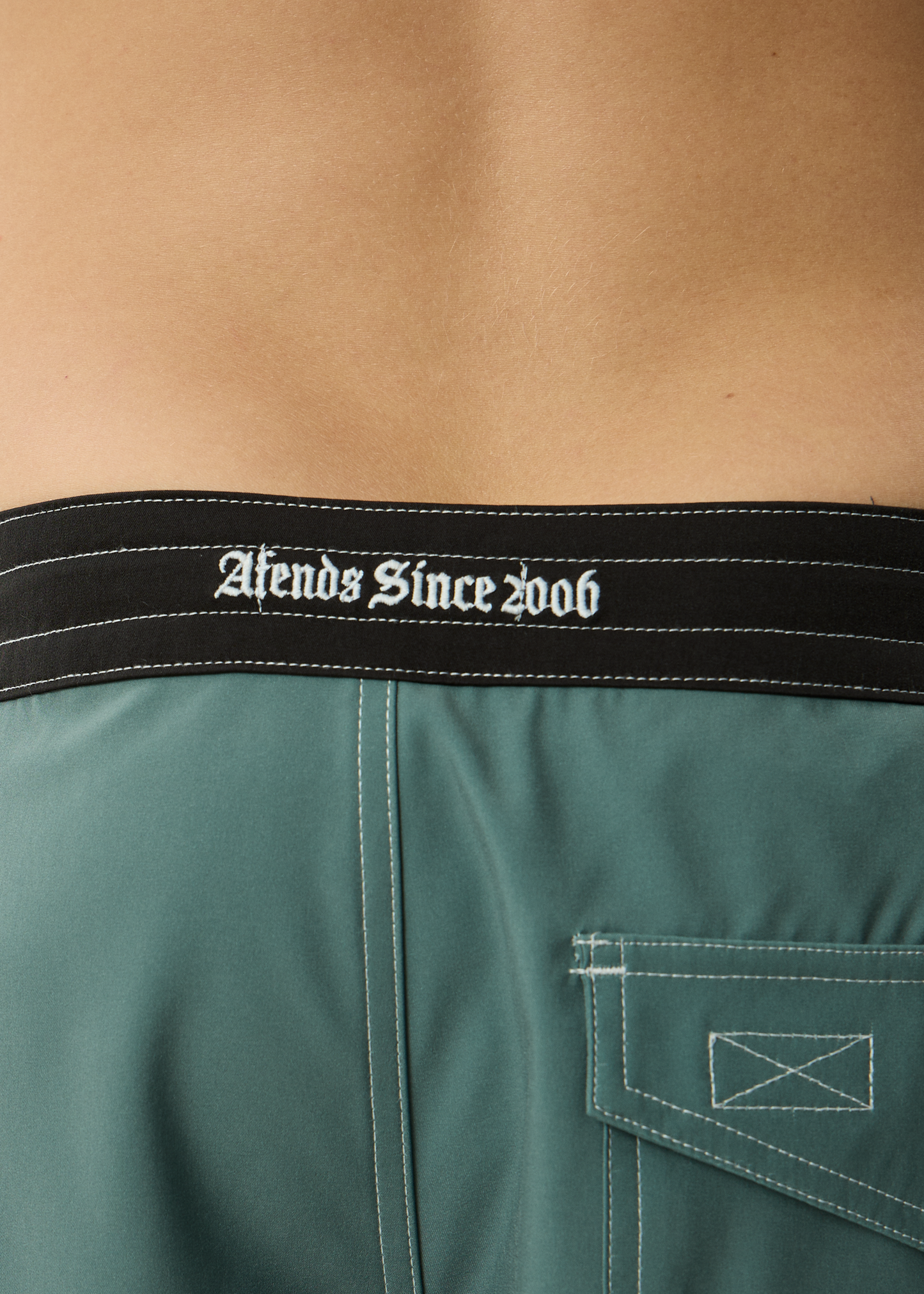 AFENDS Mens Temporal - Surf Related V2 Boardshort 18" - Sycamore