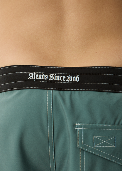 AFENDS Mens Temporal - Surf Related V2 Boardshort 18" - Sycamore