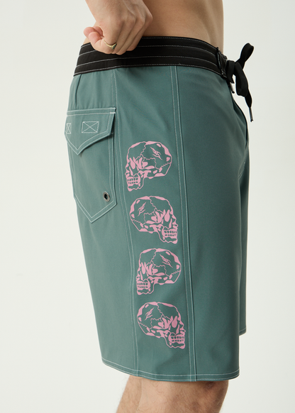 AFENDS Mens Temporal - Surf Related V2 Boardshort 18" - Sycamore