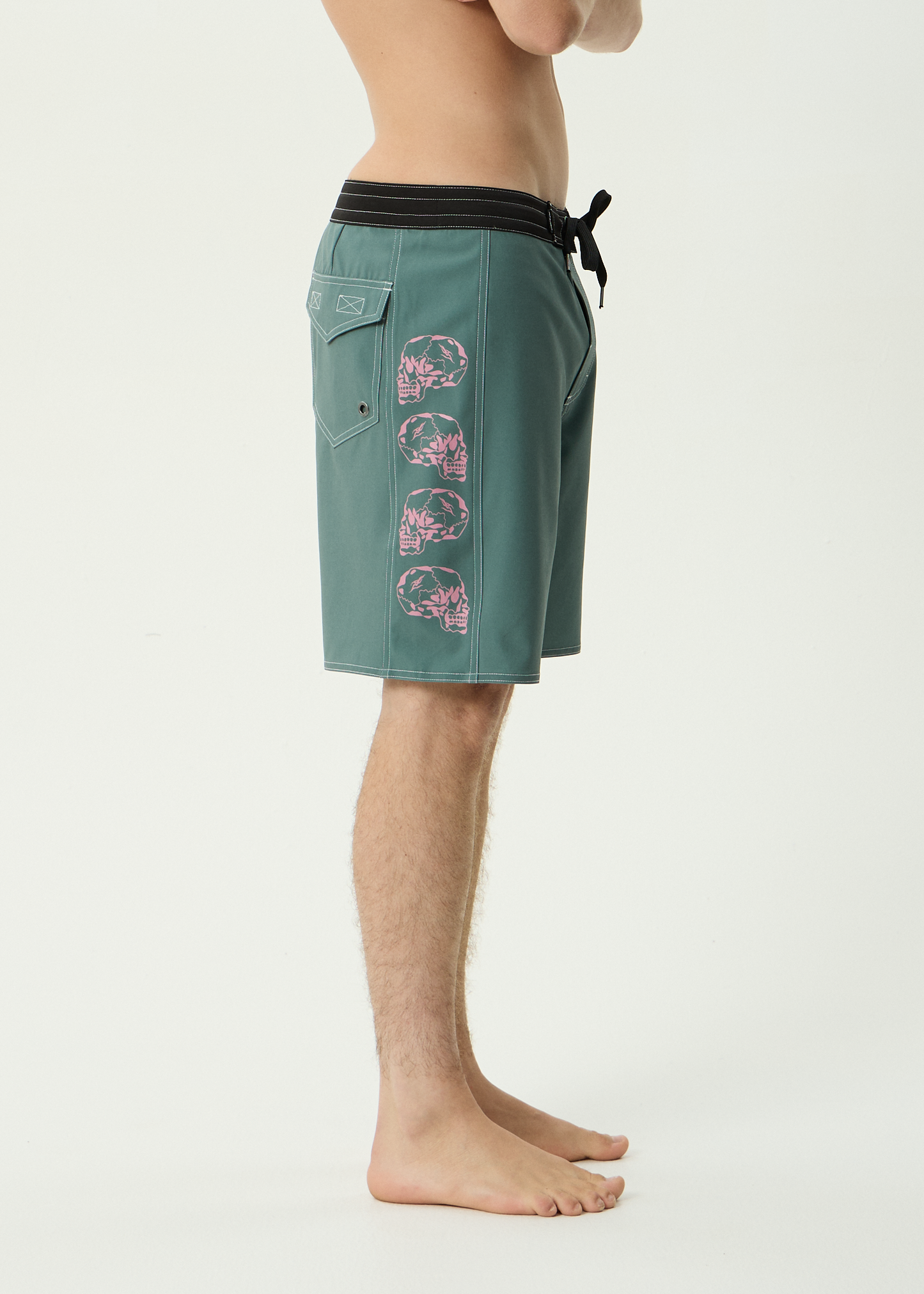 AFENDS Mens Temporal - Surf Related V2 Boardshort 18" - Sycamore