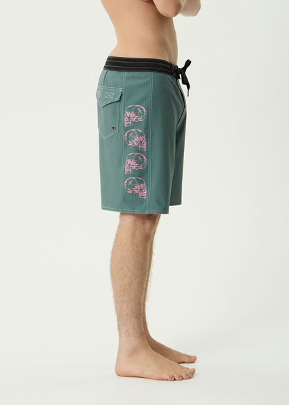 AFENDS Mens Temporal - Surf Related V2 Boardshort 18" - Sycamore
