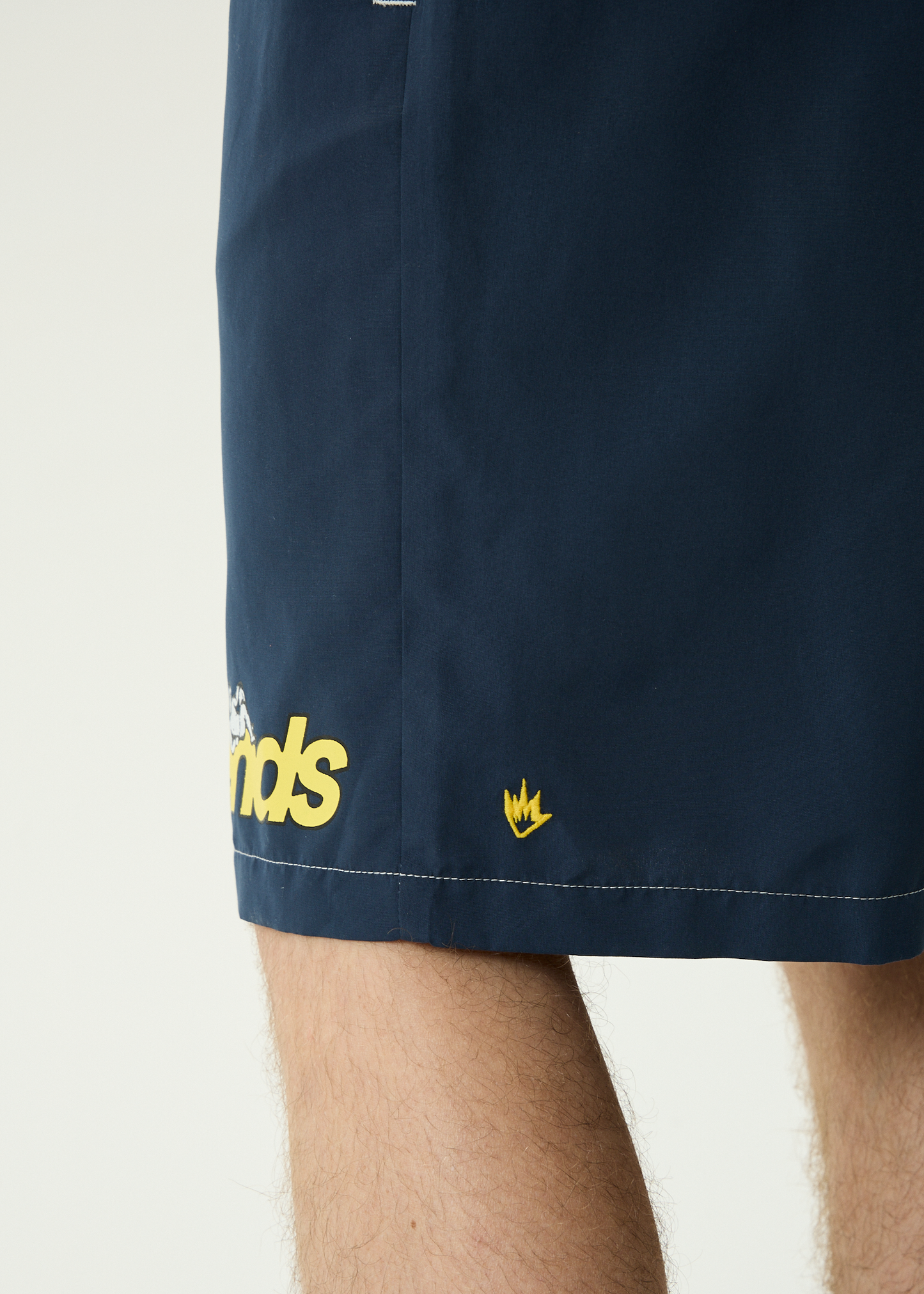 AFENDS Mens Angel Boy - Cargo Swim Short 21" - Deep Sea