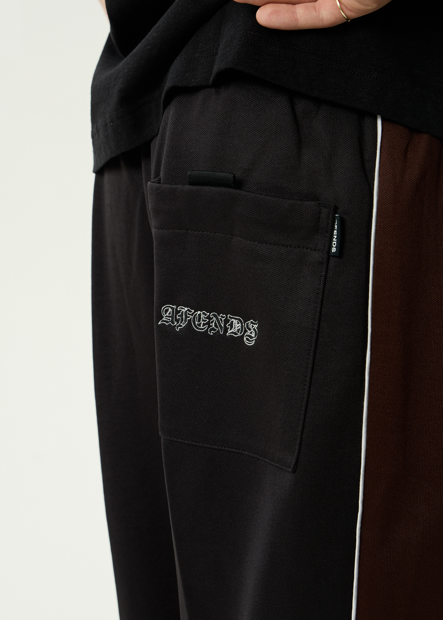 AFENDS Mens Machine -  Track Pant - Black