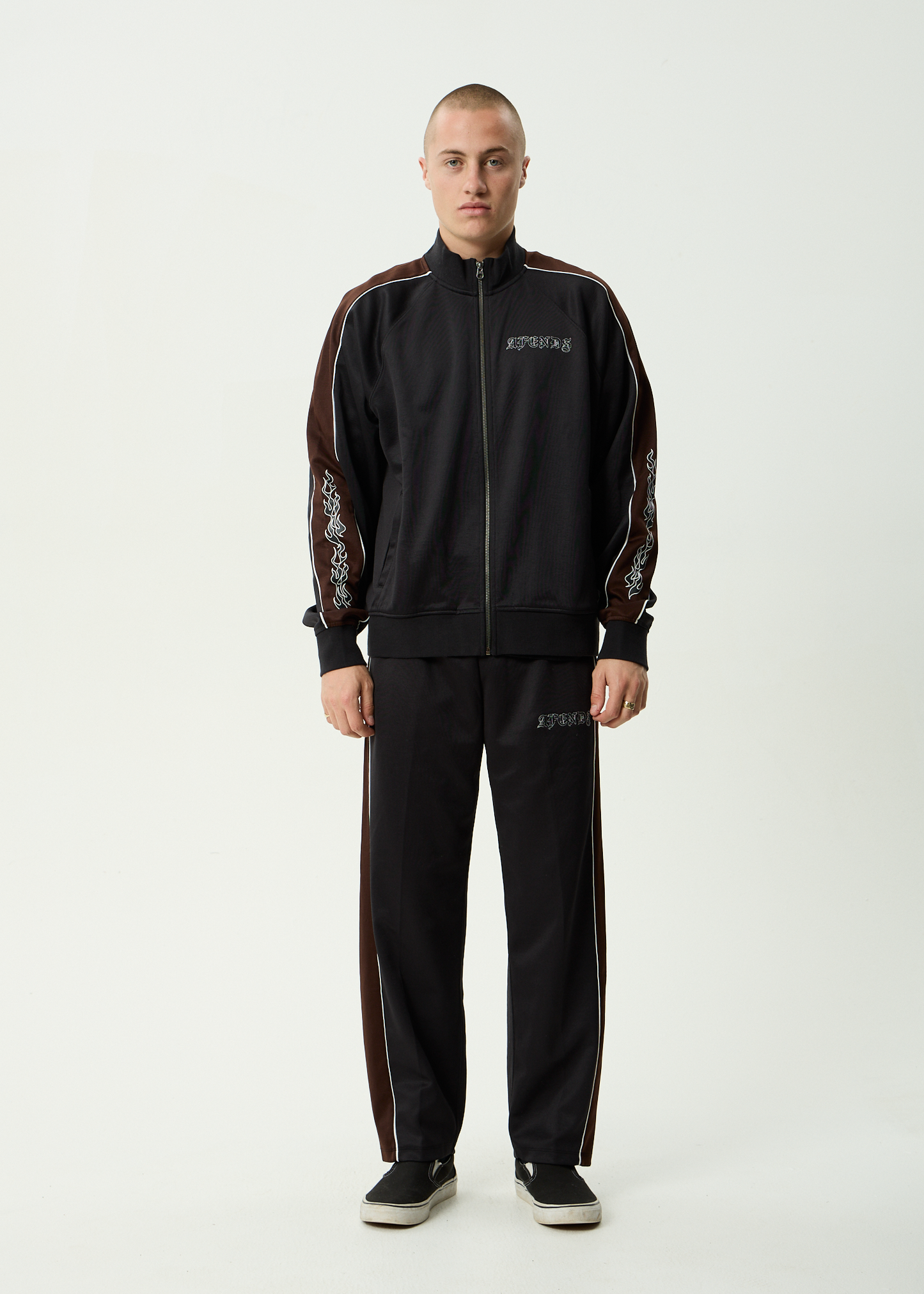 AFENDS Mens Machine -  Track Pant - Black