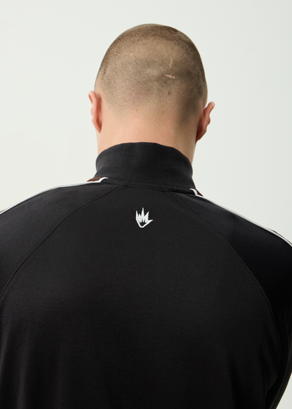 AFENDS Mens Machine -  Zip Through Track Jacket - Black