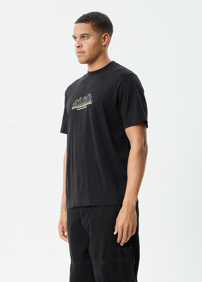 AFENDS Mens Allure - Retro Tee - Black