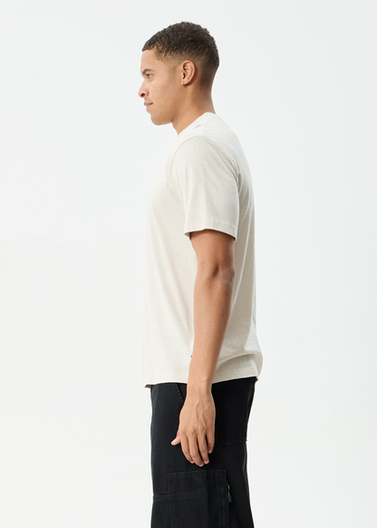 AFENDS Mens Allure - Retro Tee - Moonbeam