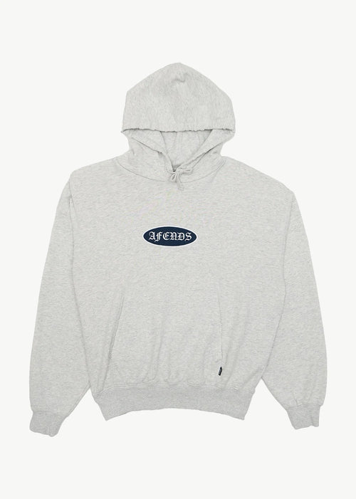 AFENDS Mens Supply - Pull On Hood - Grey Marle