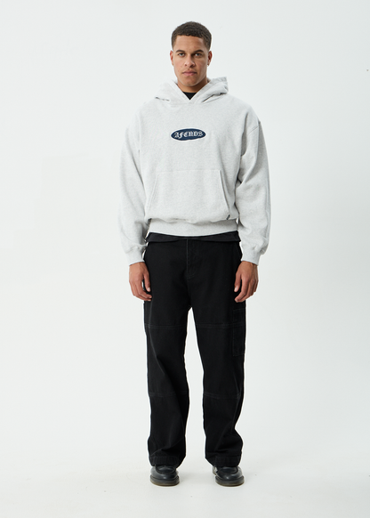AFENDS Mens Supply - Pull On Hood - Grey Marle