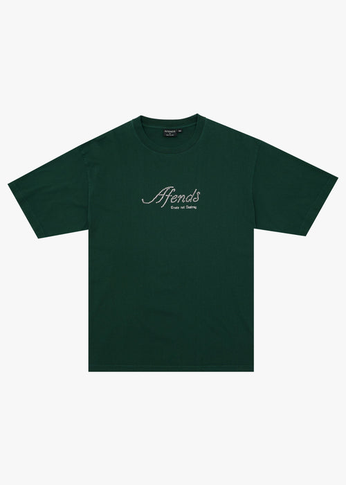 AFENDS Mens Horoscope - Boxy Tee - Washed Pine