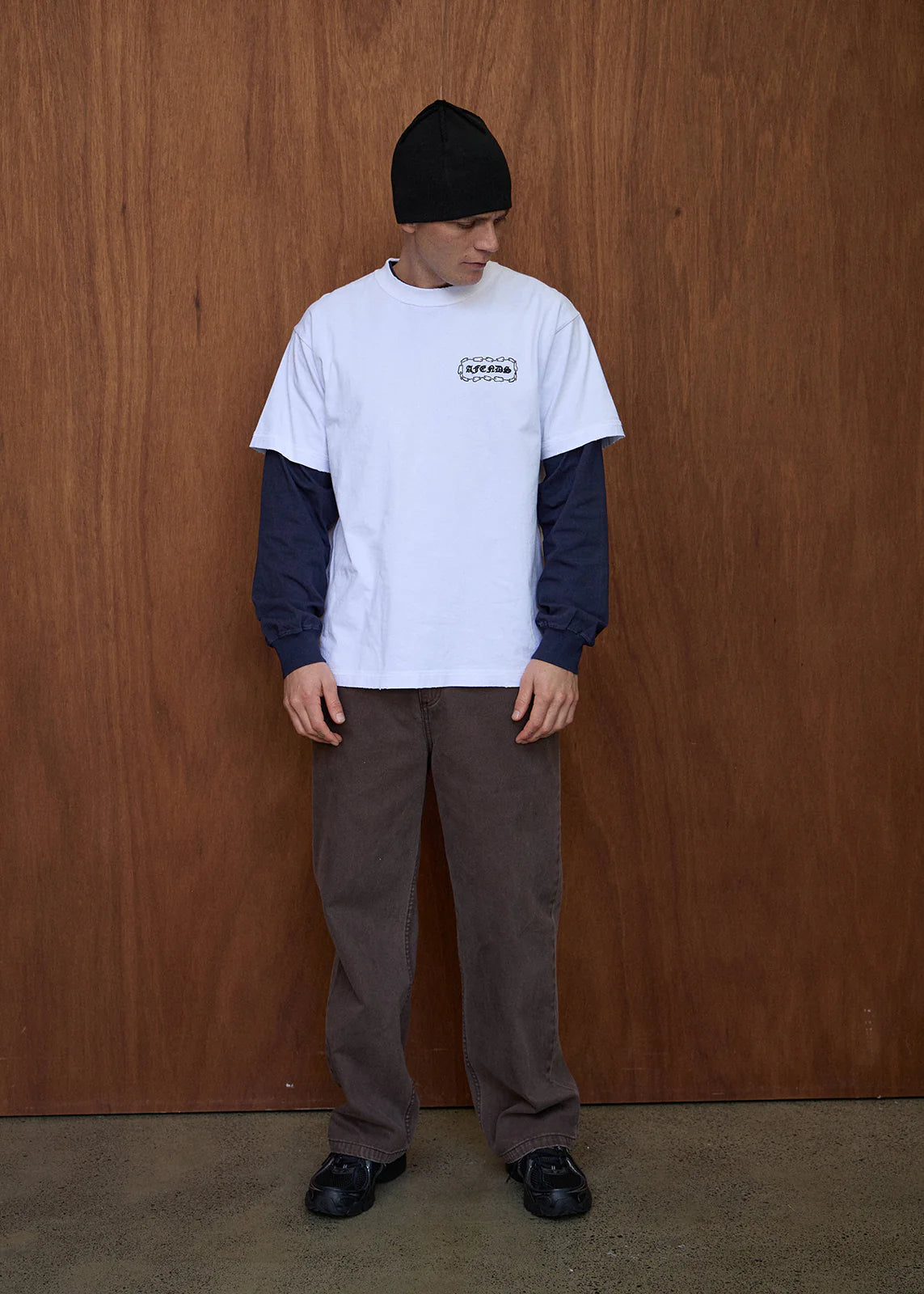 AFENDS Mens Spiritual - Heavyweight Boxy Tee - White