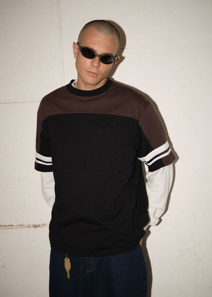 AFENDS Mens Origin - Boxy Vintage Tee - Black