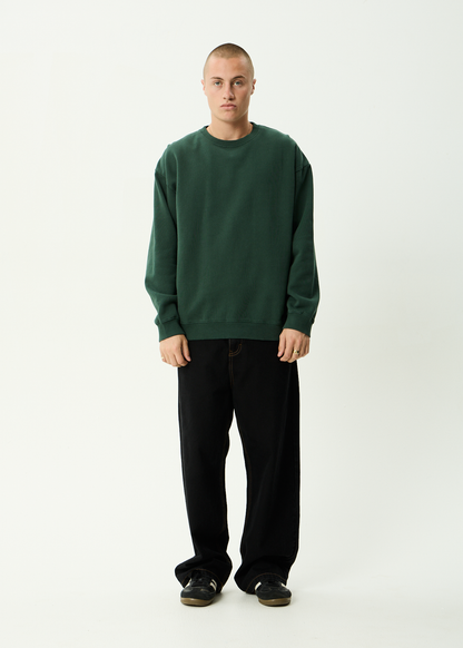 AFENDS Mens Genesis - Crew Neck - Washed Pine