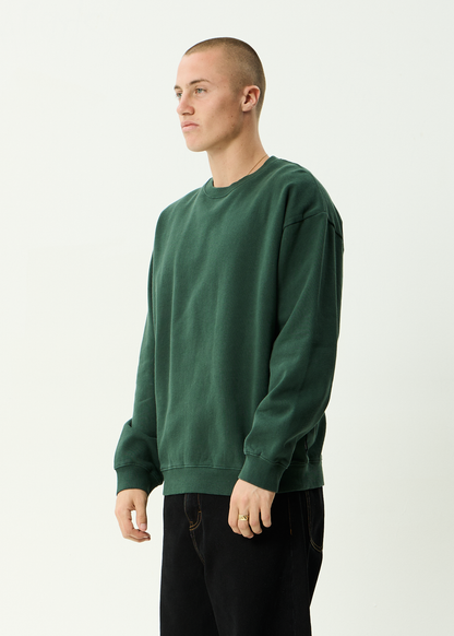 AFENDS Mens Genesis - Crew Neck - Washed Pine