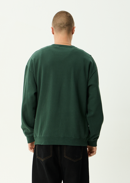 AFENDS Mens Genesis - Crew Neck - Washed Pine
