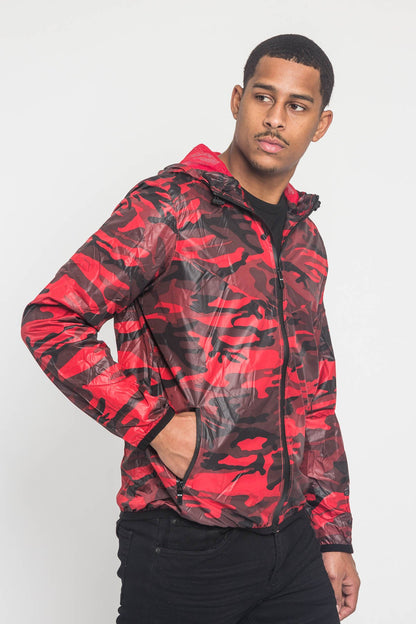 Camo Windbreaker Jacket