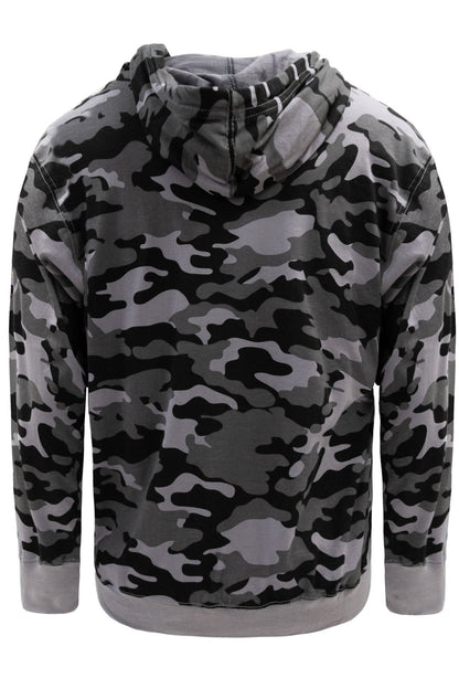 Men's Essential Cross-Dyed Heather Jersey Pullover Hoodie (New Camo)