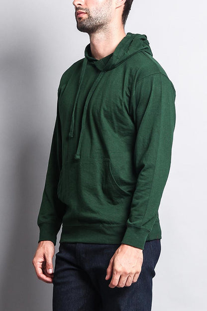Men's Essential Cross-Dyed Heather Jersey Pullover Hoodie