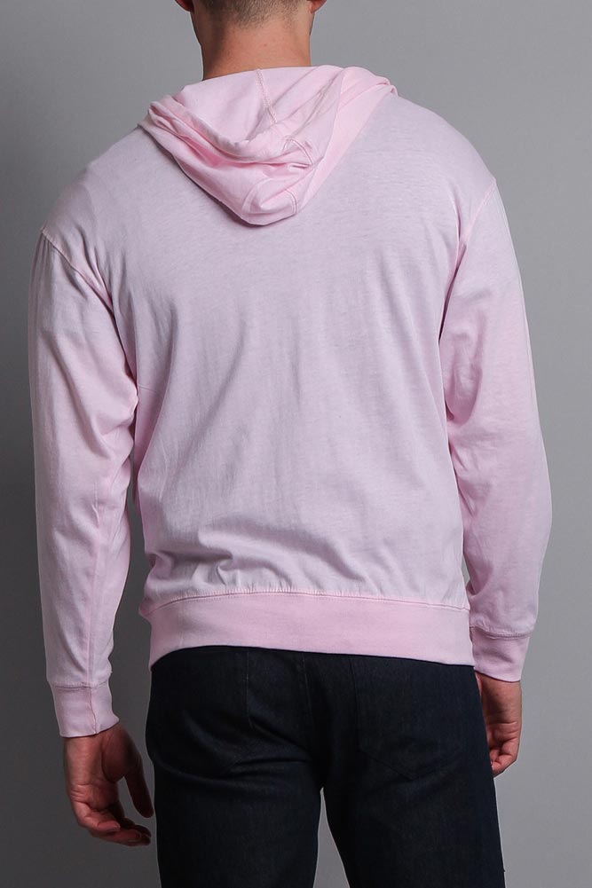 Men's Basic Zip Up Jersey Hoodie