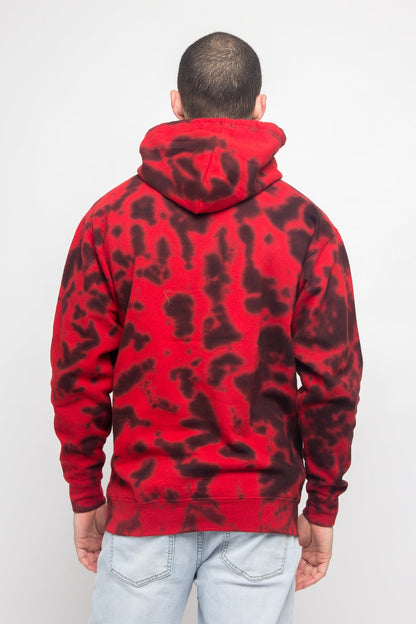 Mineral Wash Tie-Dye Pullover Hoodie