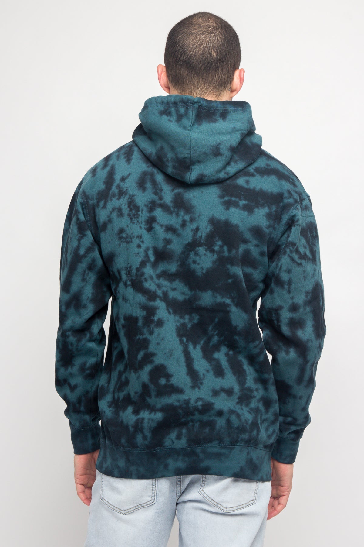 Mineral Wash Tie-Dye Pullover Hoodie