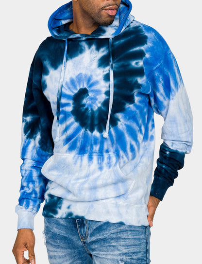 Mineral Wash Tie-Dye Pullover Hoodie