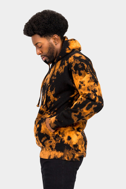 Mineral Wash Tie-Dye Pullover Hoodie