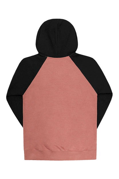 Contrast Raglan Sleeve Pullover Hoodie (New Colorways)