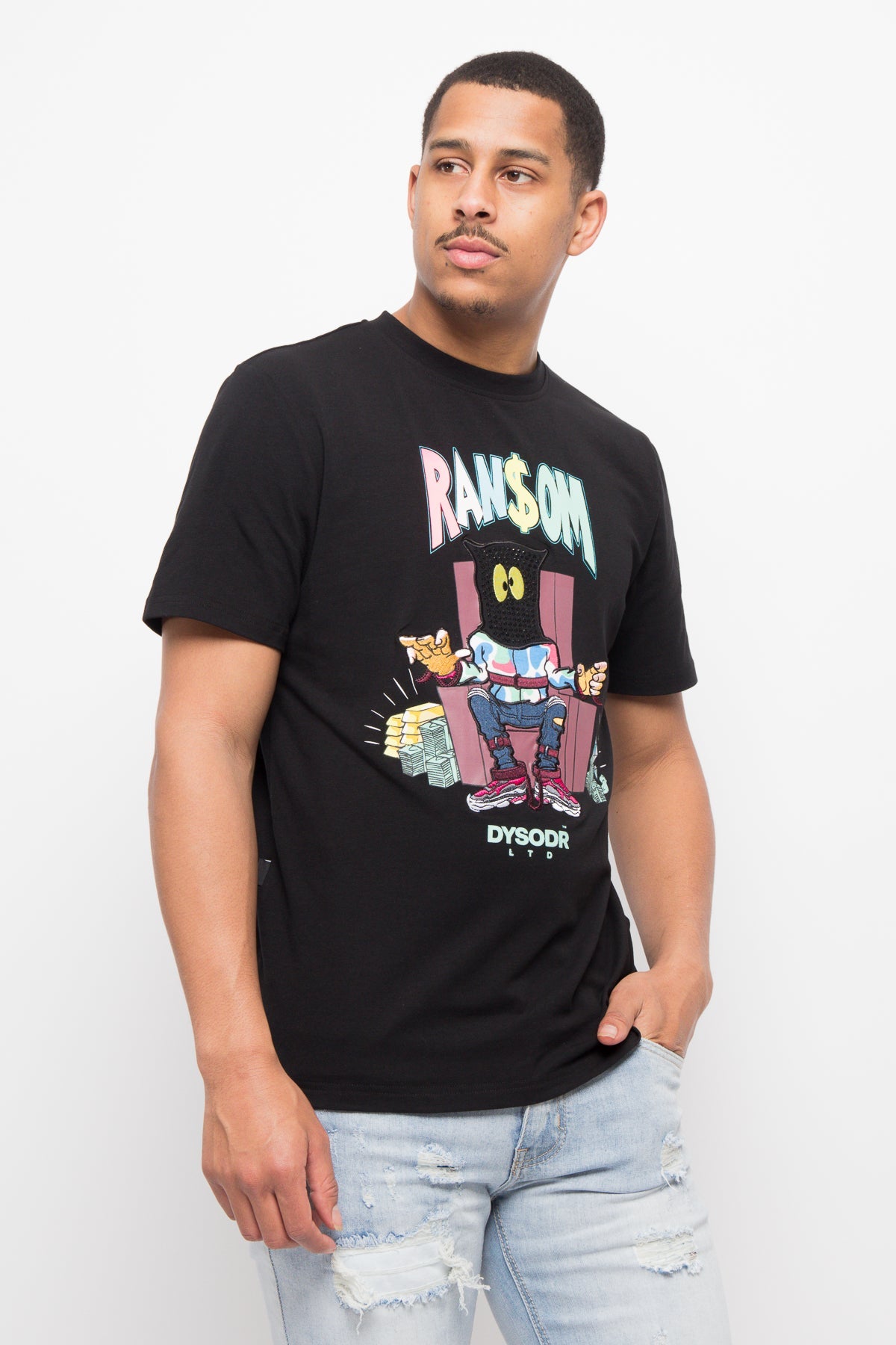 Ransom Bedazzled Crystal T-Shirt