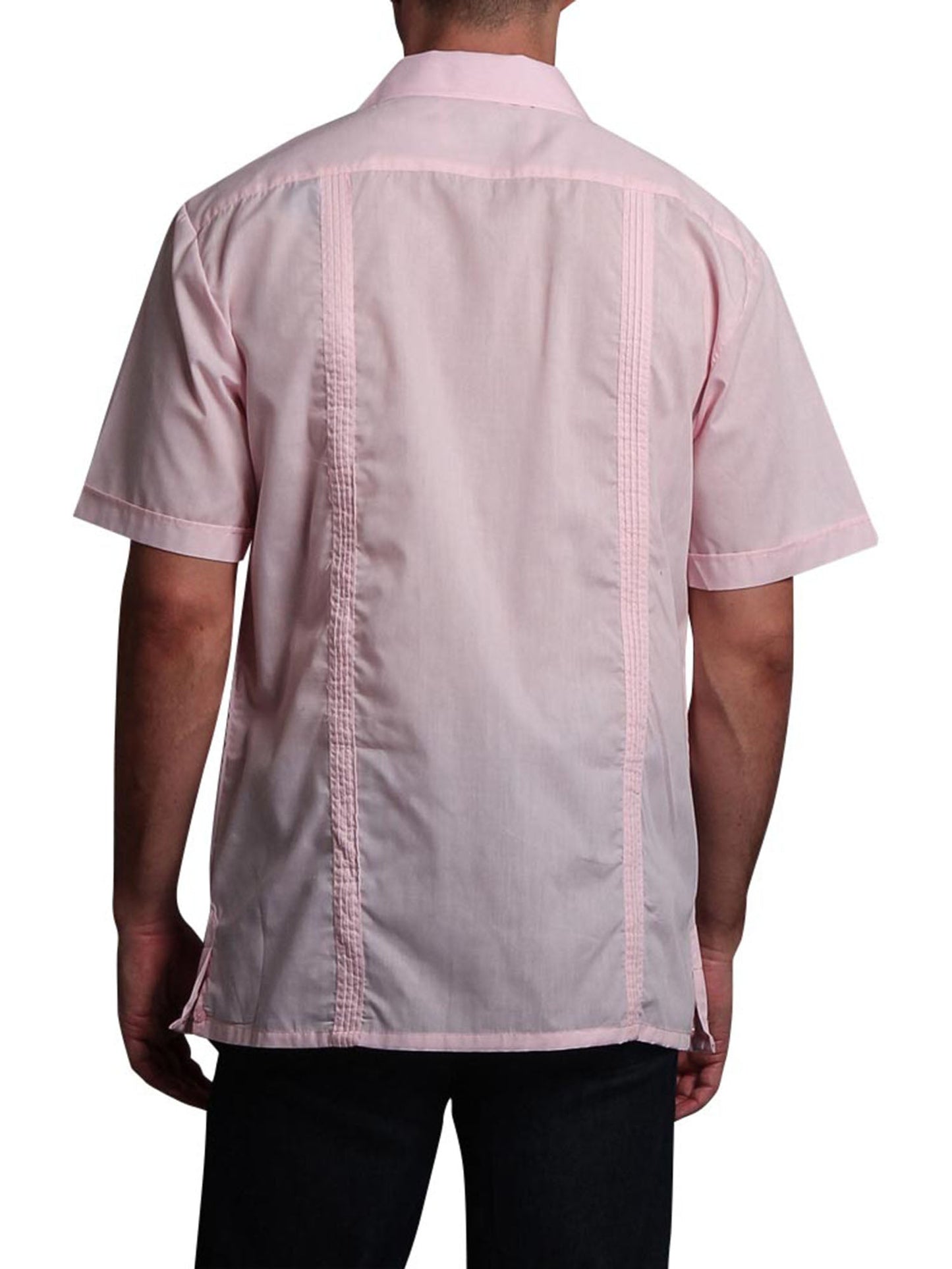 Guayabera Embroidered Pleated Cuban Shirt