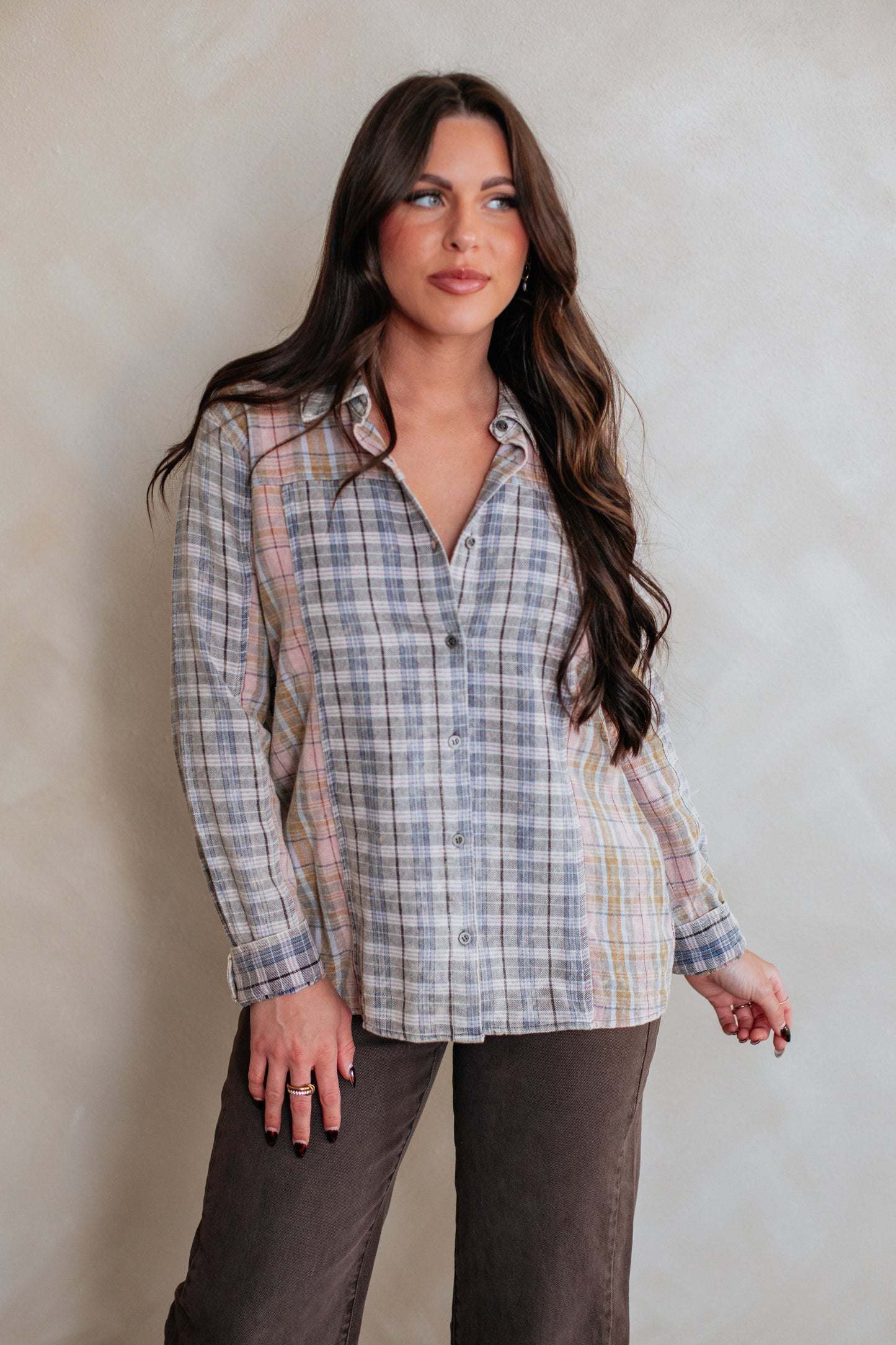 Teigan Flannel Top