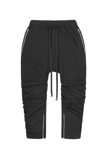 Men's Essential Solid Scrunched Drop Crotch Sweat Joggers
