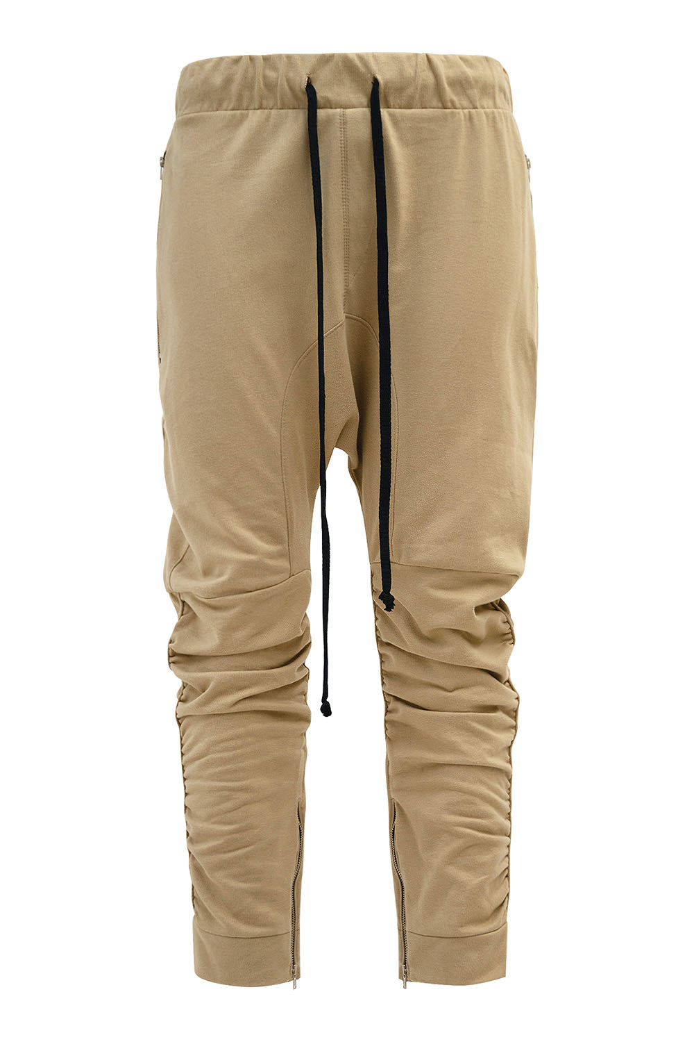 Men's Essential Solid Scrunched Drop Crotch Sweat Joggers