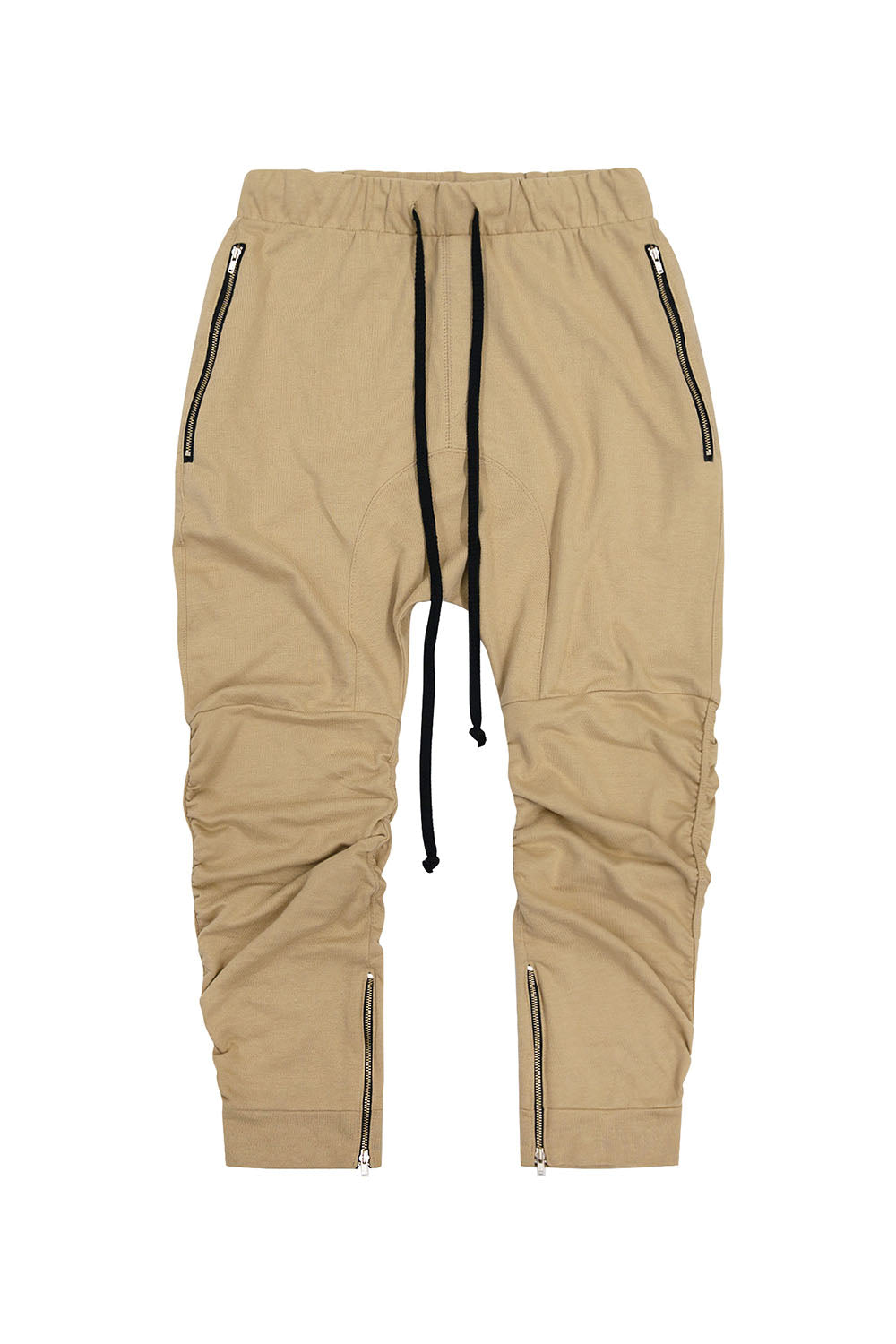 Men's Essential Solid Scrunched Drop Crotch Sweat Joggers