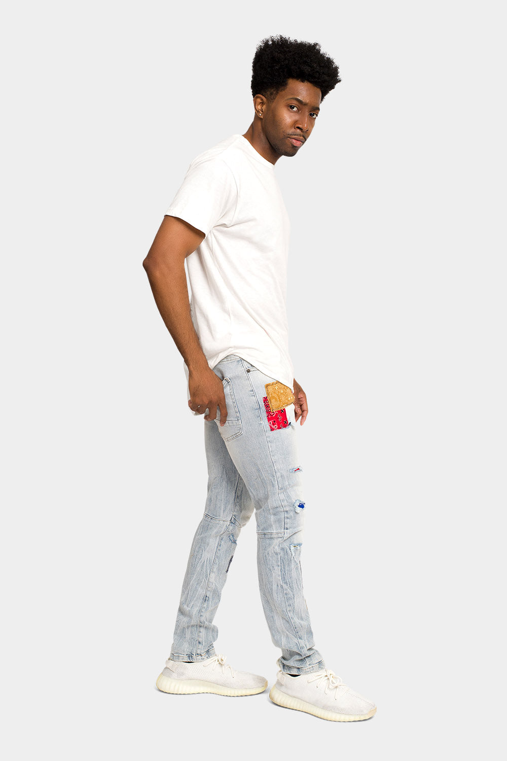 Bandana Patch Skinny Jeans