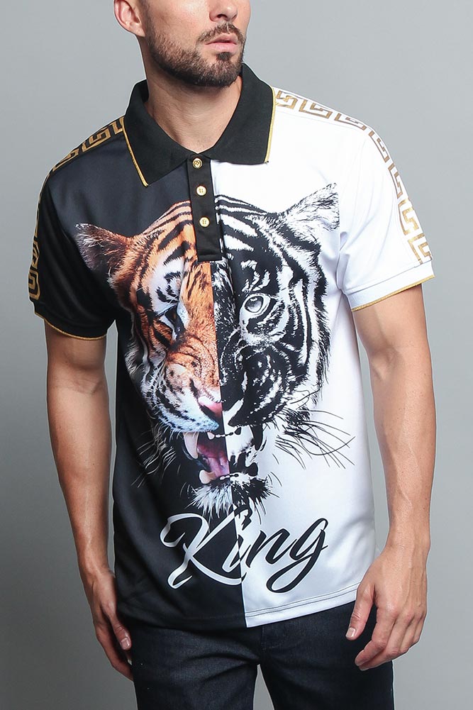 King Contrast Tiger Polo