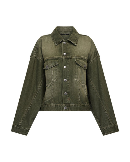 RELAX TRUCKER JACKET MILITANT GREEN