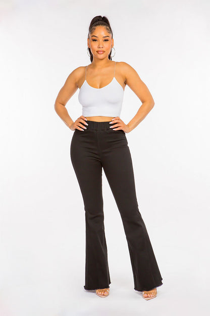 Women's High Rise Curvy Flare Jeans