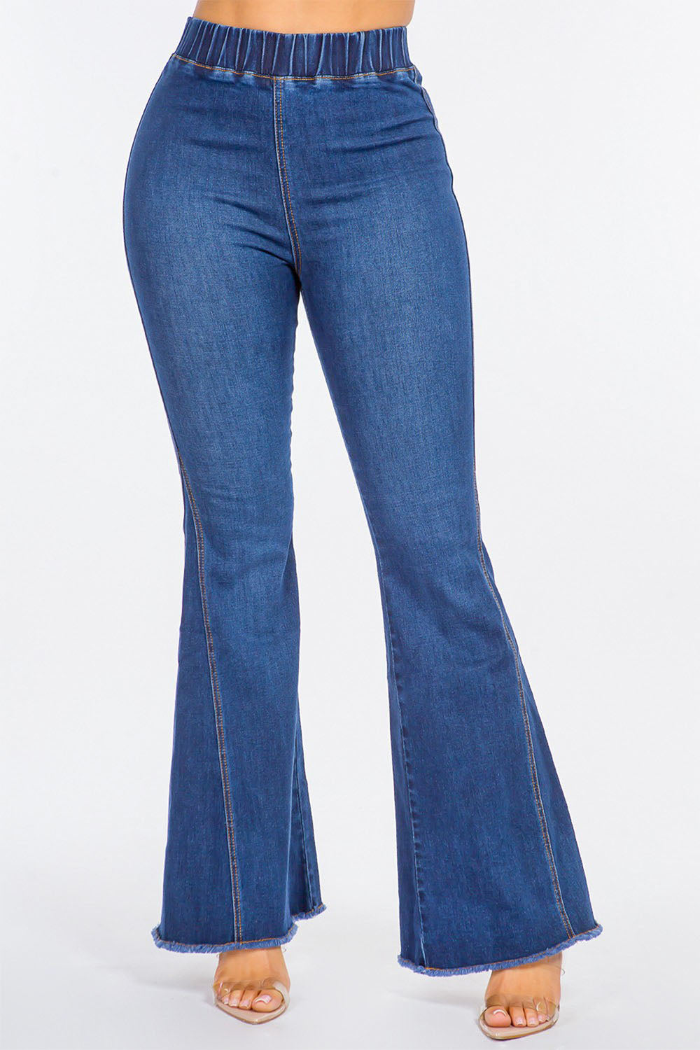 Women's High Rise Curvy Flare Jeans