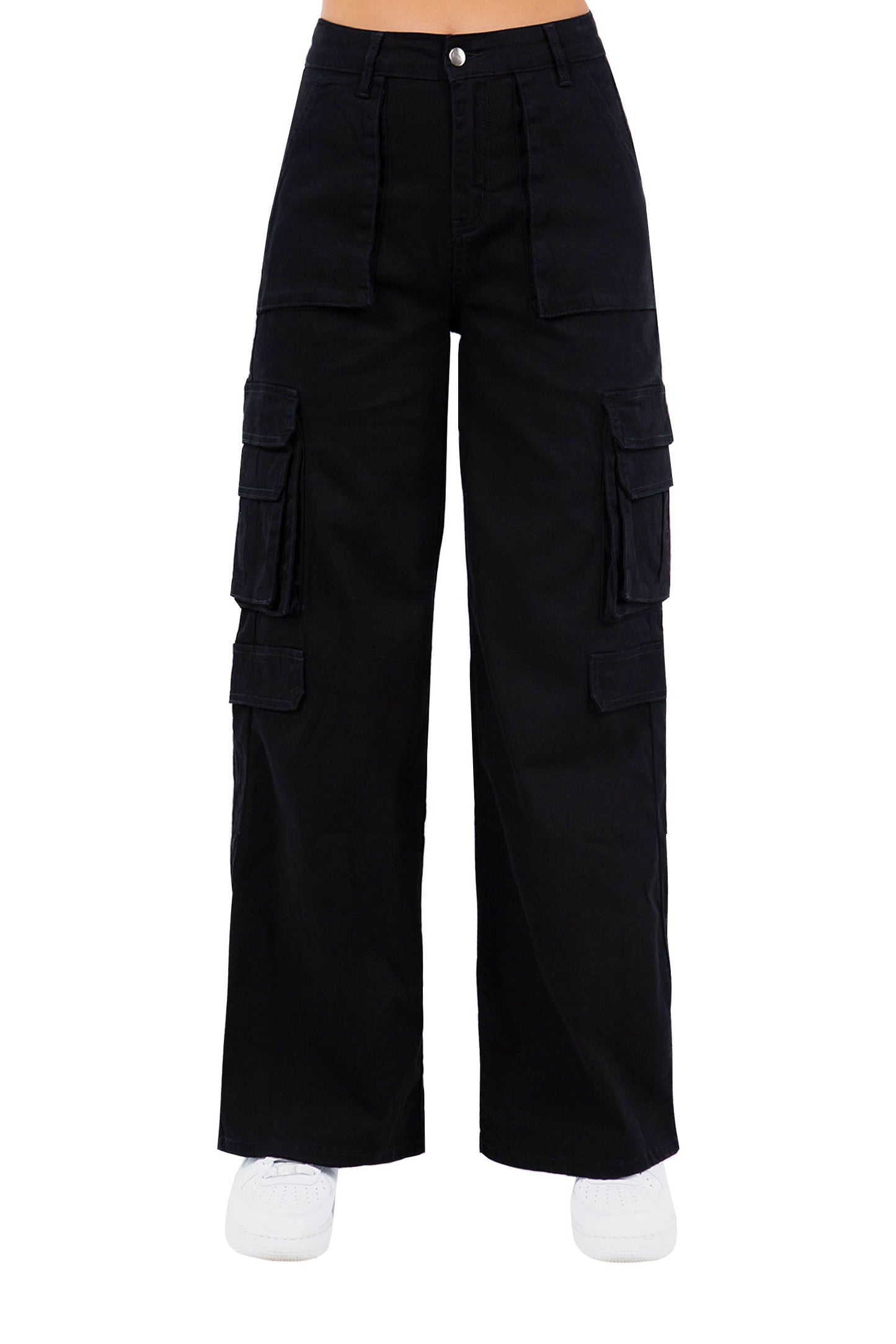 Women's Essential High Waist Multi Pocket Cargo Pants