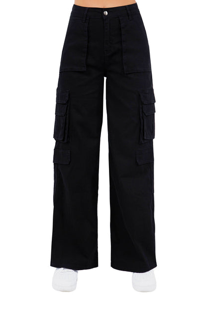 Women's Essential High Waist Multi Pocket Cargo Pants