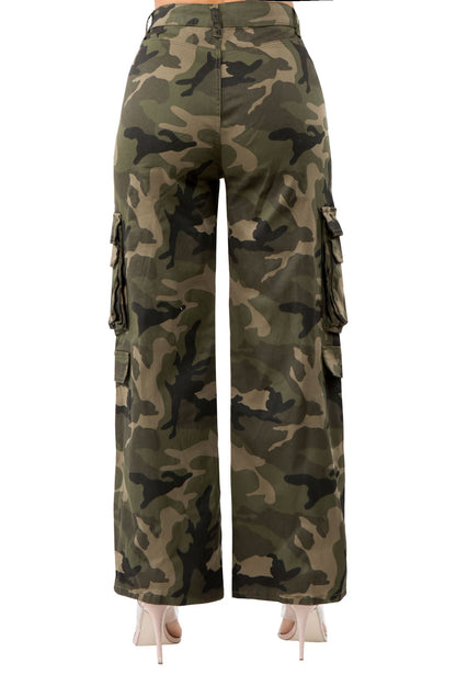 Women's Essential High Waist Multi Pocket Cargo Pants