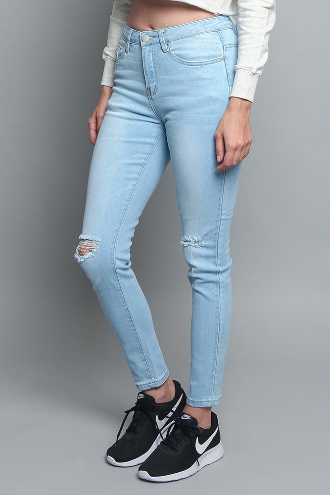 Women's Back Stripe Skinny Jean
