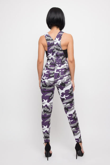 Women's Camo Color Overalls