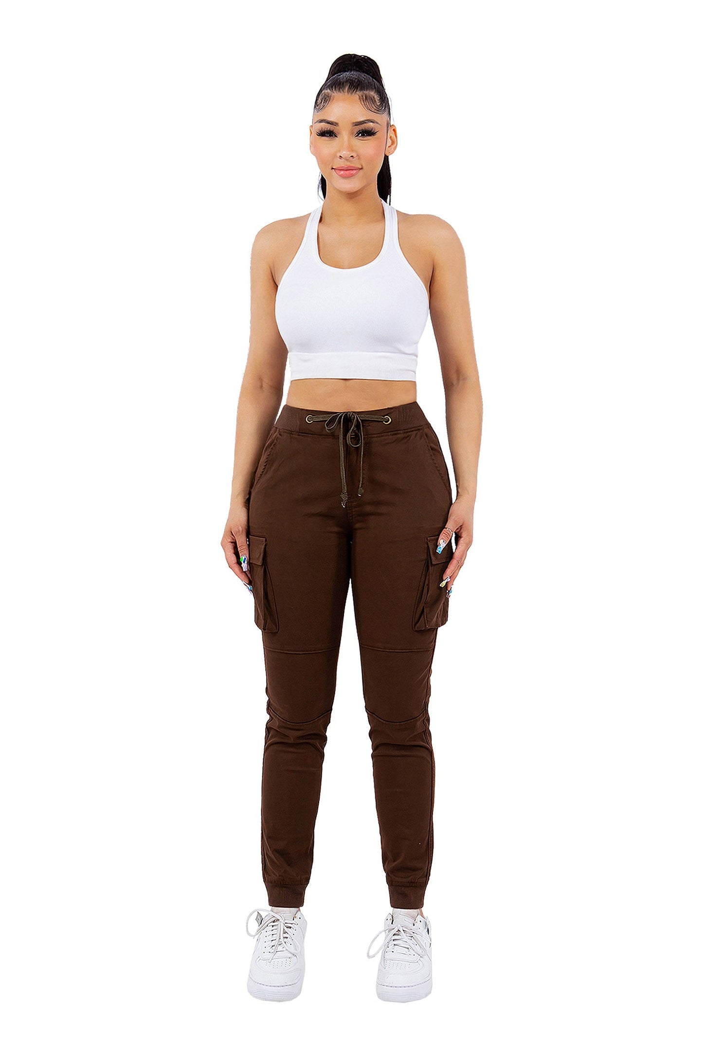 Women's Essential Colored Cargo Joggers (New Colorway)